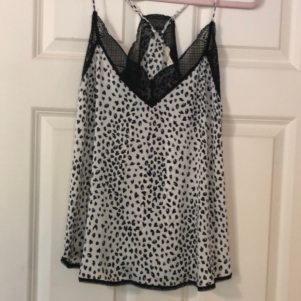 Lovestitch Black and White Leopard Camisole